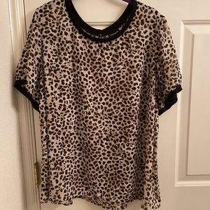 Torrid Cheetah Shirt Size 2
